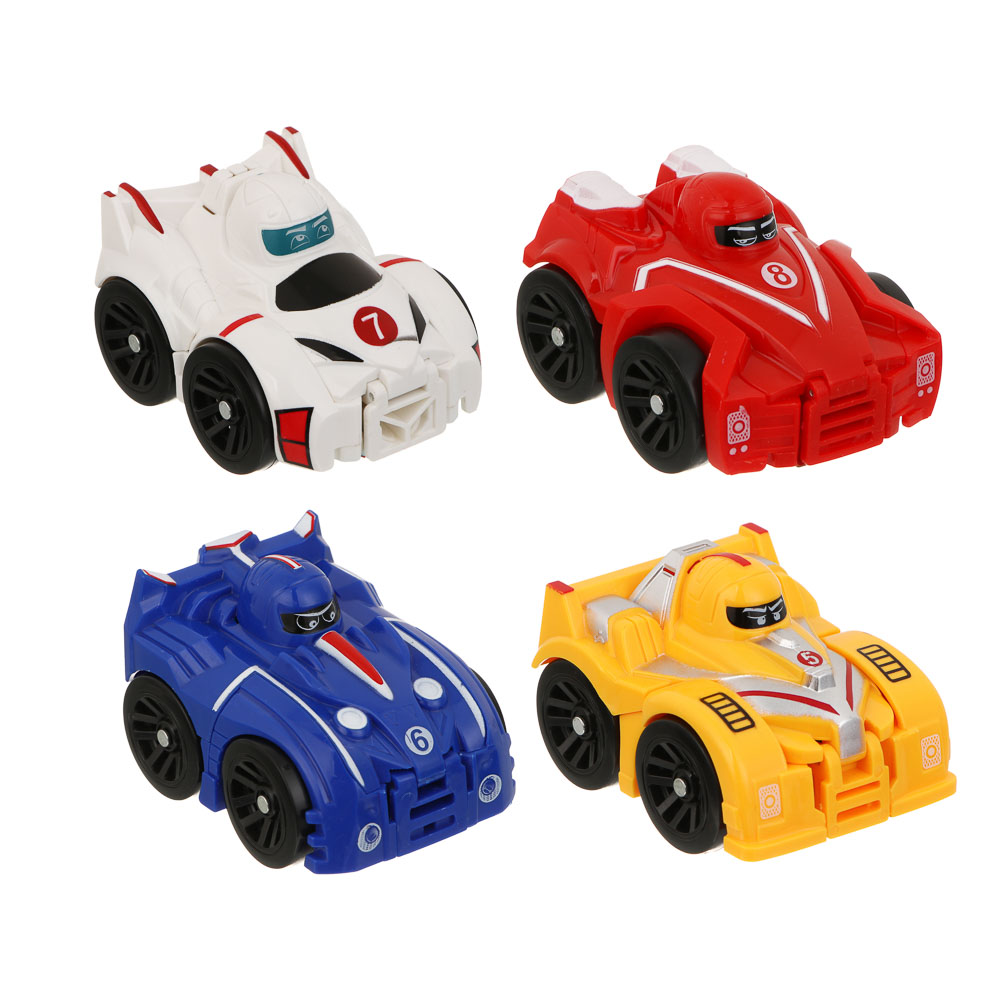 ИГРОЛЕНД Робот маленький, трансформируется в машину, ABS, 20х4,5х13, 4 диз. - #3