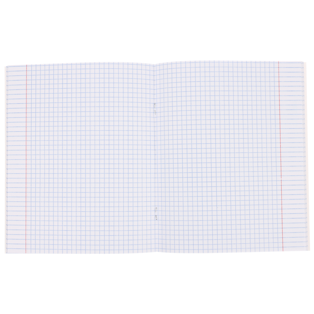 ClipStudio Тетрадь 48л. "Предметная", БЕЛЫЕ ЛИСТЫ, обл.картон "Монохром"скрепка, 7видов, справ.мат. - #17