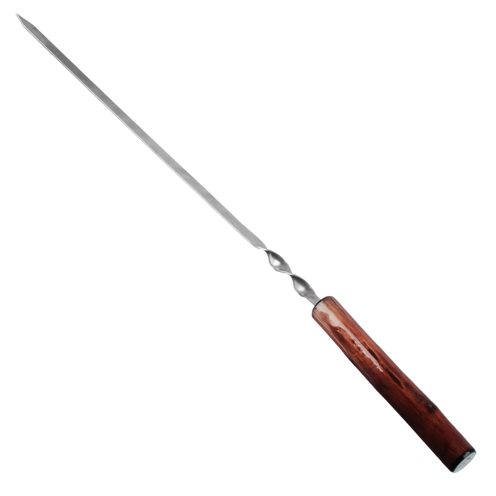 GRILLBOOM Шампур плоский с деревянной ручкой 600х12х2мм - #2