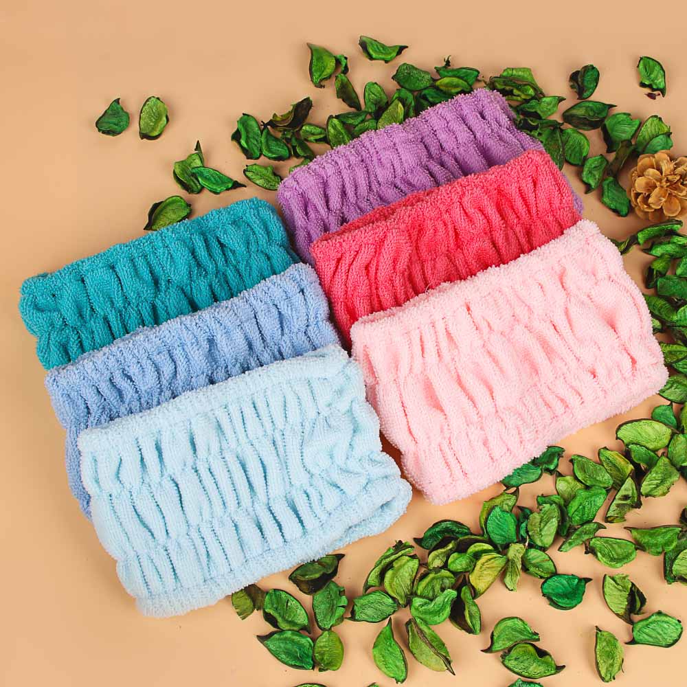 ЮL Повязка на голову для косметических процедур, п/обхват 18см, ширина 10см, полиэстер, 6 цветов - #2