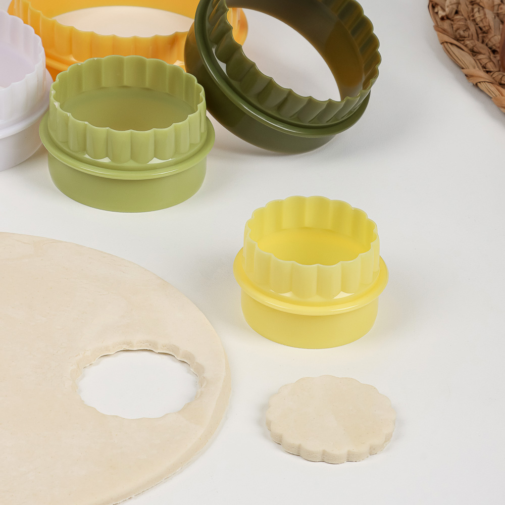 SATOSHI Набор форм для печенья/салатов/десертов 5пр, 4,8-5,8-6,8-7,8-8,8х3,5см, пластик - #10