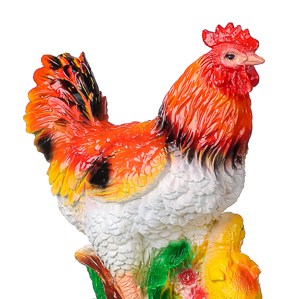 Фигура садовая Курица с цыплятами 33х30см гипс - #6