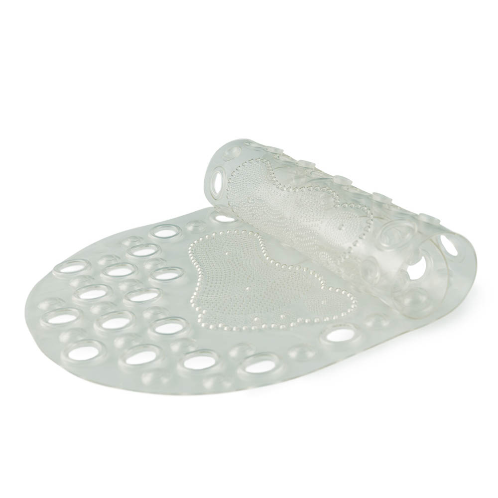 Коврик противоскользящий в ванную "Массажный" 66см*33см, прозрачный - #2