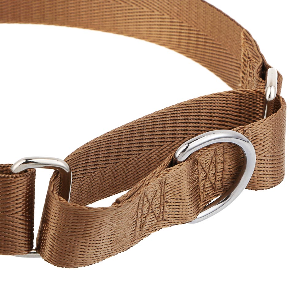 Ошейник для животных тм VETTA, нейлон, хаки/беж, обхват шеи 30-45см - #4