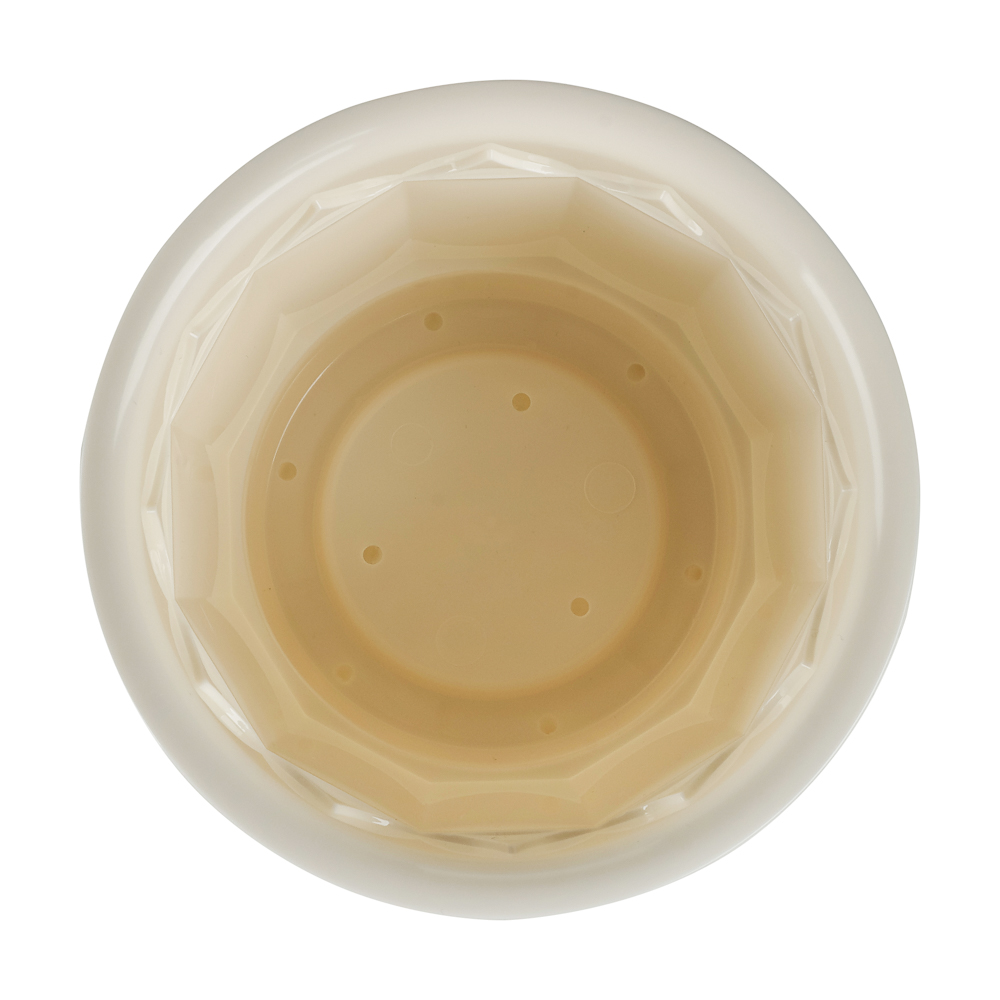 Горшок для цветов с поддоном 1,6л, d160мм, h135мм цв.молочный - #5