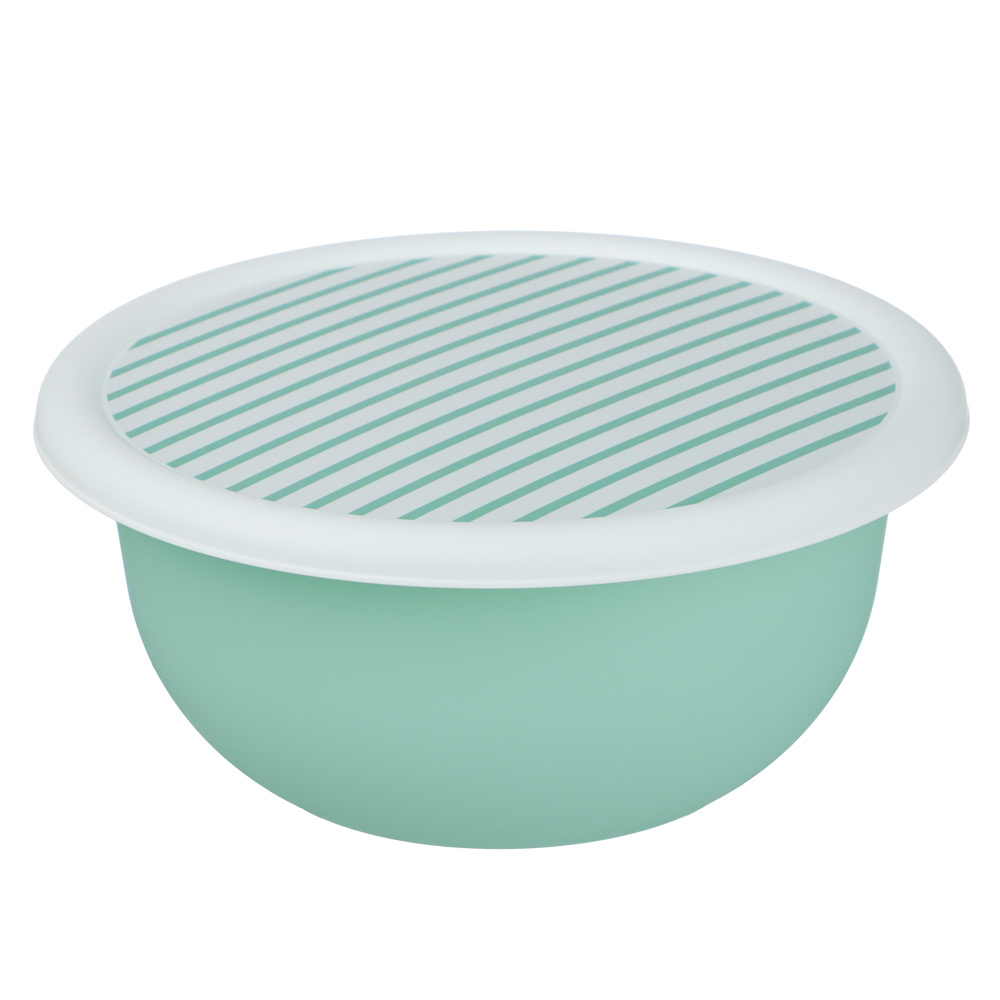 Черри Миска с крышкой 1,2л, пластик, 2 цвета - #2