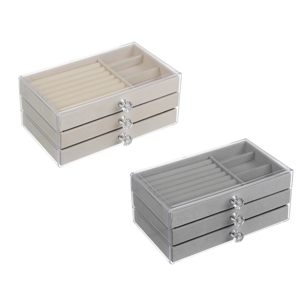 Шкатулка для украшений, 10,5x13,5x23,5 см, ПВХ, 2 цвета - #1