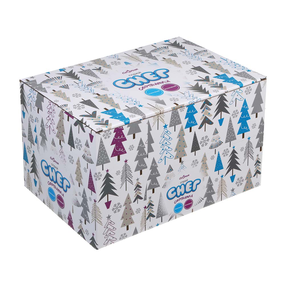 СНОУ БУМ Снег искусственный, спрей, цветной серпантин (голубой/розовый), масса нетто 45 г. - #4