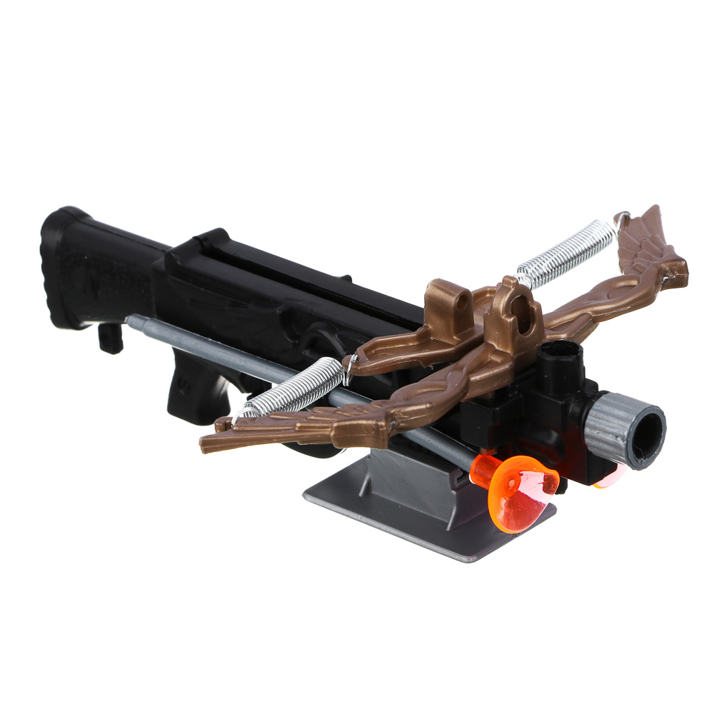 ИГРОЛЕНД Мини-арбалет на пружинах "Точный выстрел", 2 стрелы с присосками, PP, 14х5х18 см, 2 диз - #12