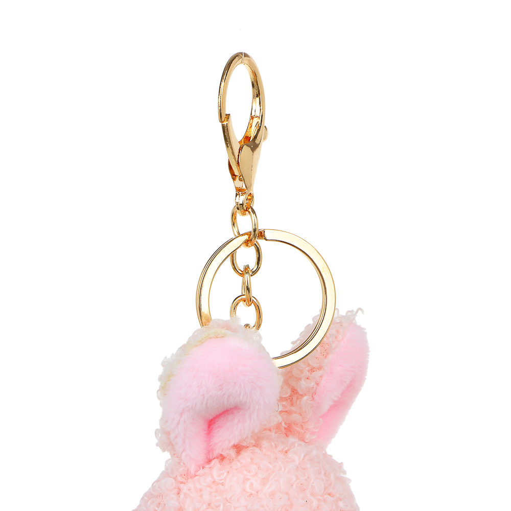 Брелок 8х22см, "Зверята с ножками", искусственный мех, металлический карабин, 3 дизайна - #5