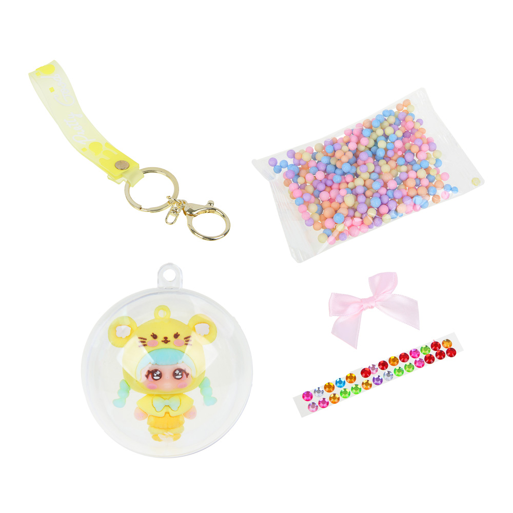 ХОББИХИТ Набор для творчества "Шарик с куколкой" с браслетом, 8,5х7х8см, 6 дизайнов - #6