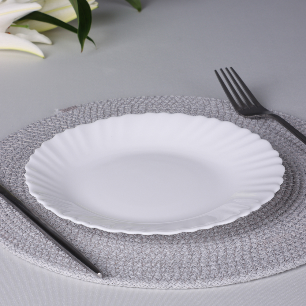 MILLIMI Бьянко Плюс Тарелка десертная, опаловое стекло, 19см - #4