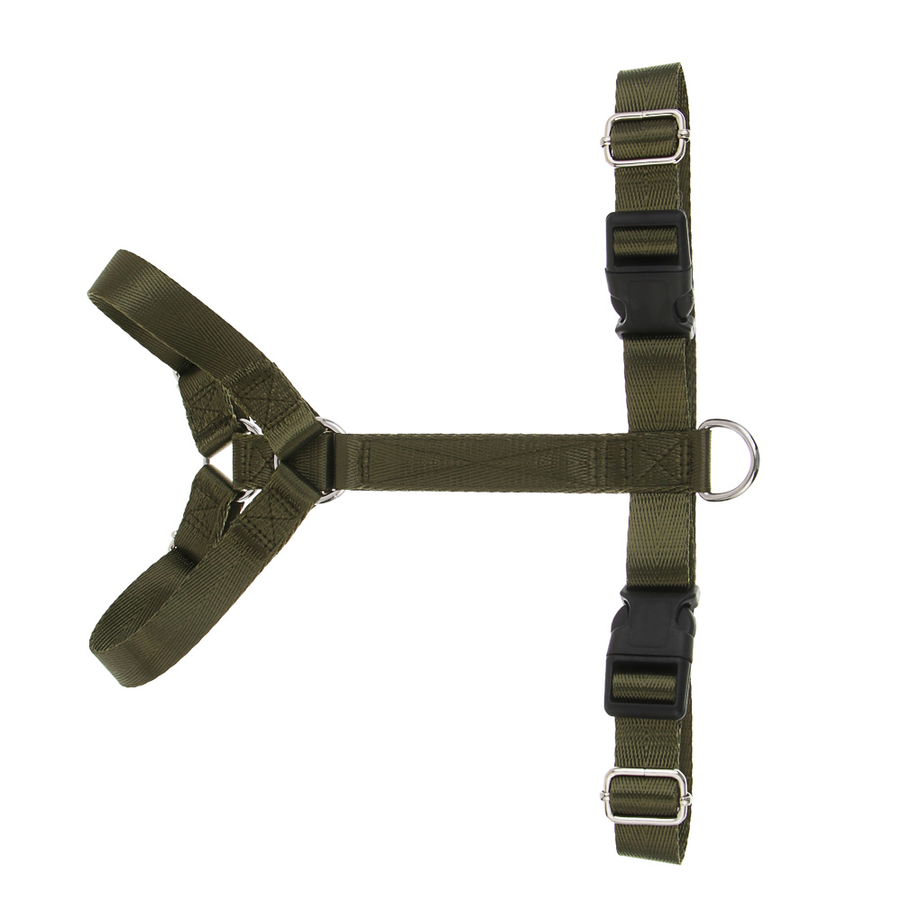 Шлейка для животных тм VETTA, нейлон, хаки/беж, обхват шеи 35-50см, обхват груди 45-55см, размер M - #2