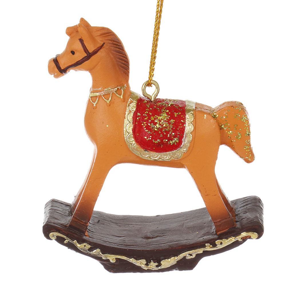 СНОУ БУМ Сувенир Лошадка качалка полистоун, 5,6x2,1x6,3 см, 2 вида - #6
