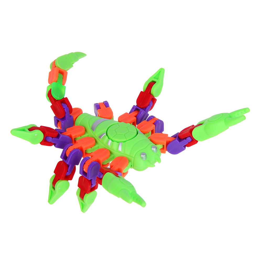 ИГРОЛЕНД Игрушка антистресс "Пауки и скорпионы" светится в темноте, PP, 15х14 см, 8 дизайнов - #5