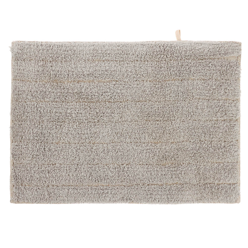 Коврик для ванной 40х60см Delhi серый, хлопок, SWM-6000-GR-B - #1