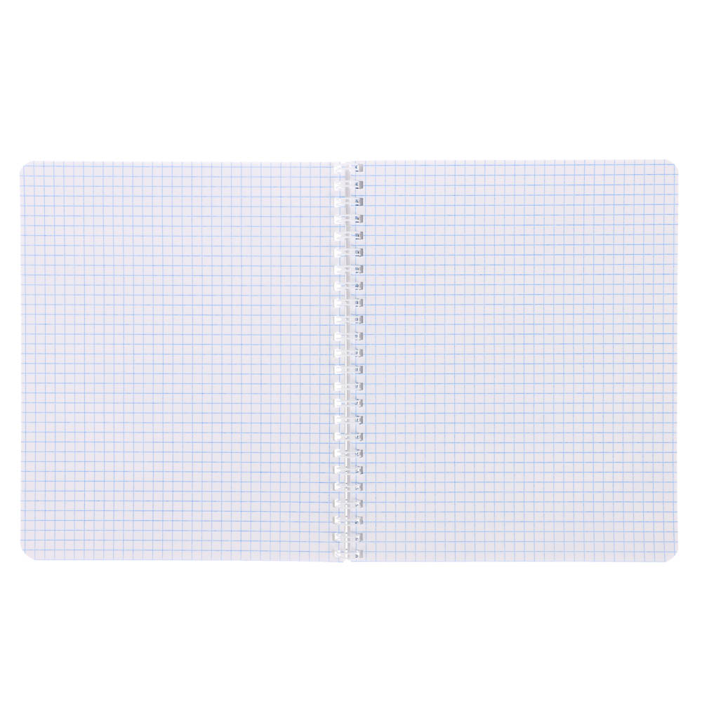 ClipStudio Тетрадь общая 48 л. в клетку, блок офсет, обложка картон, спираль "Однотонная" 3 диз. - #4