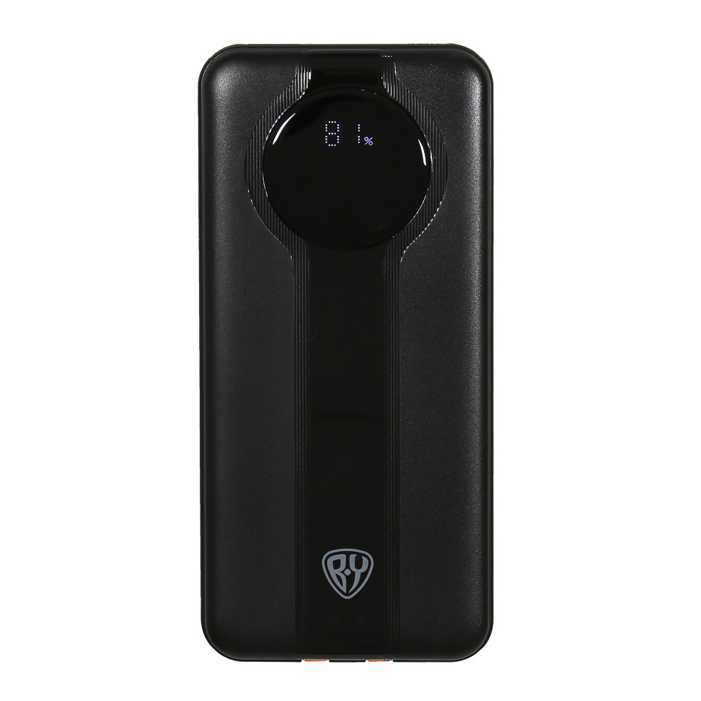 Аккумулятор мобильный BY Bolt10 10000мАч, встроен. кабели Type-C, iP, 20W, 3A, пластик, черный - #3