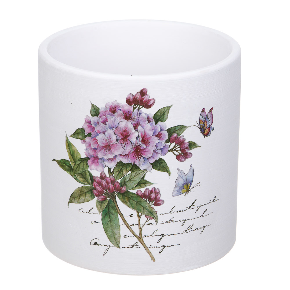 INBLOOM Кашпо Цветы 10х10см, керамика - #5