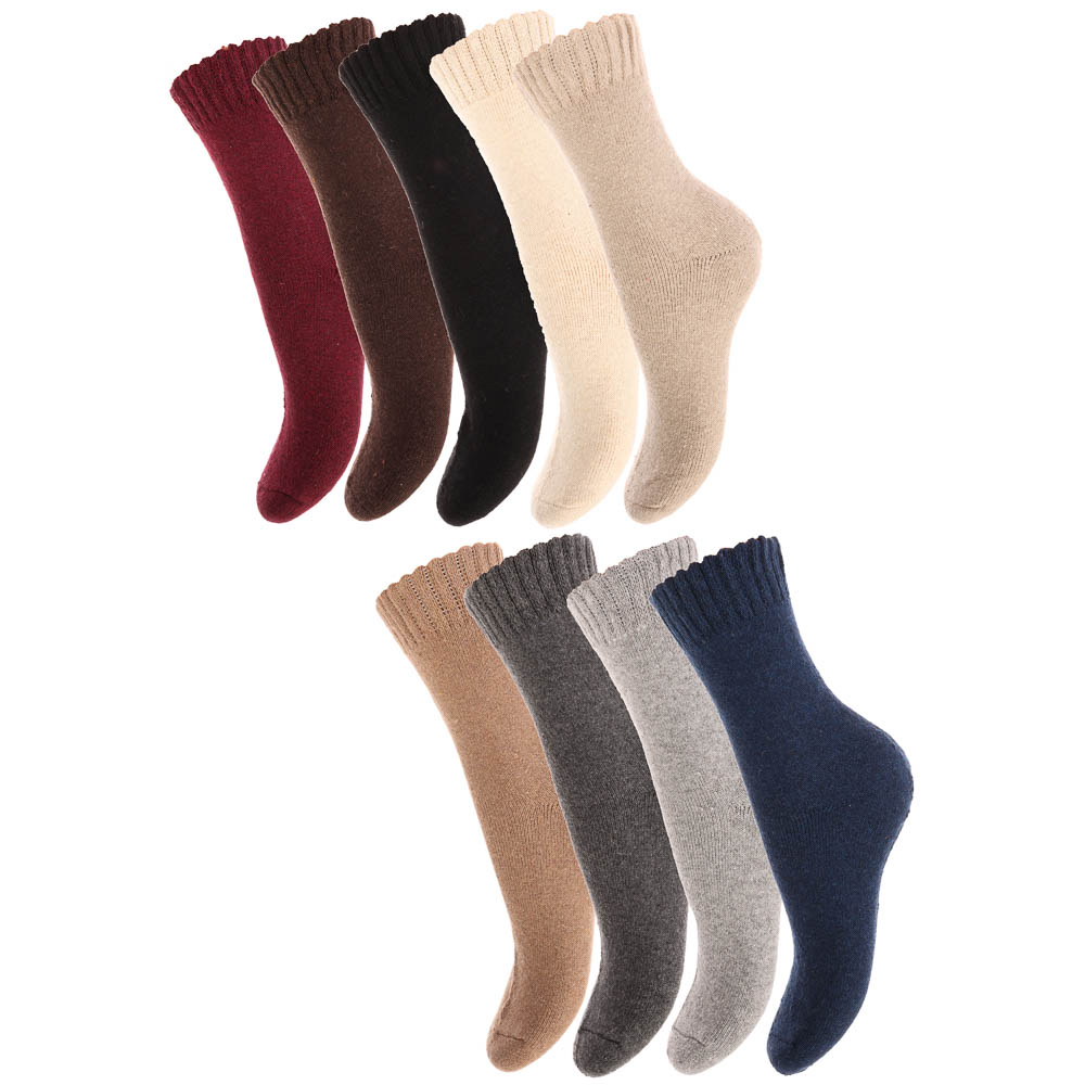 Носки женские махровые "полушерсть", 65% полушерсть, 15% акрил, 10% спандекс, 10% эластан, р. 36-39 - #1