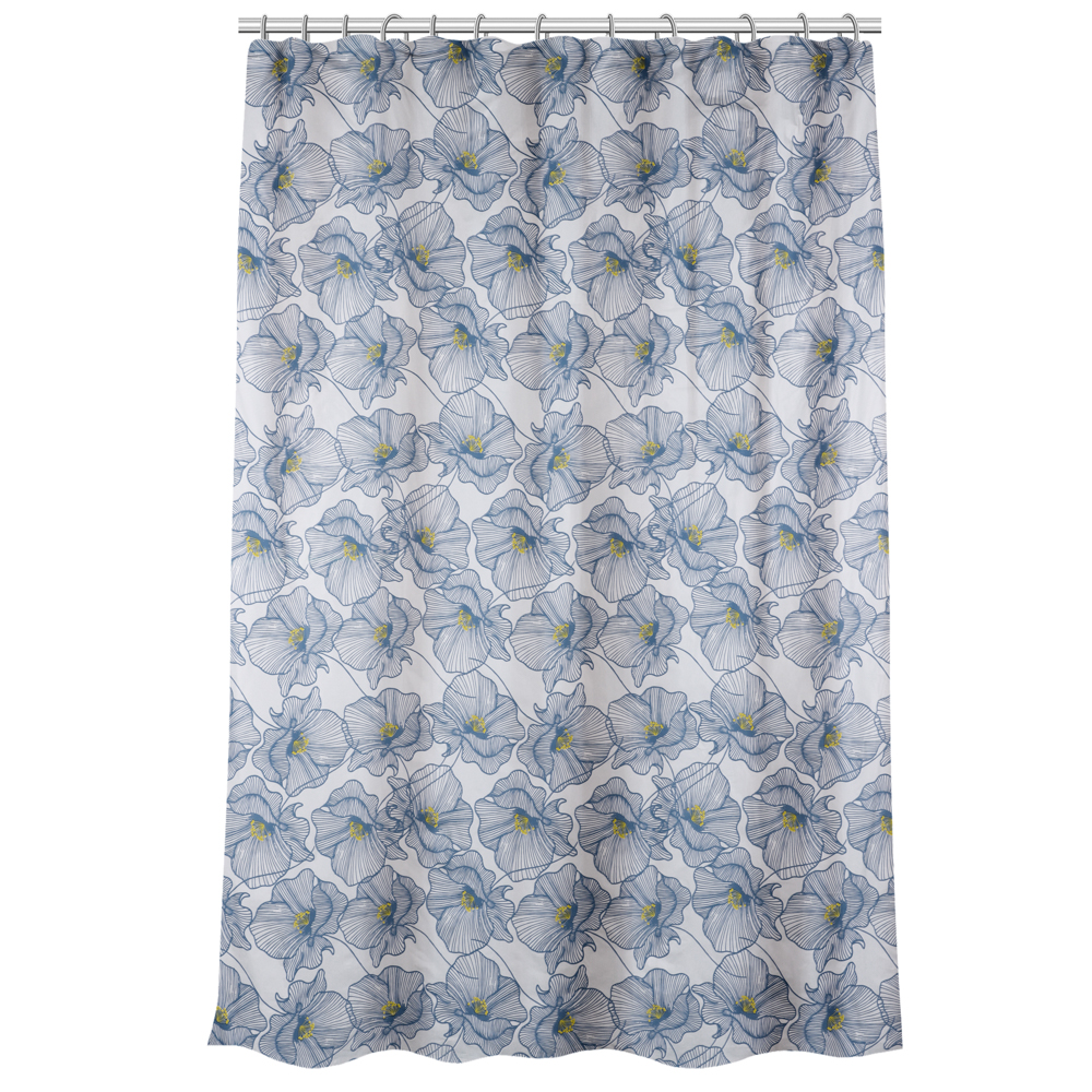 VETTA Шторка для ванной, ПЕВА, 30г/м2, 180x180 см, Цветы, 602 - #1