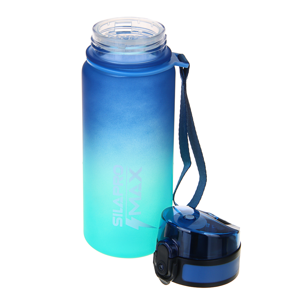 SILAPRO MAX Бутылка спортивная с замком, бирюзовая, 500мл, РС, РР - #6