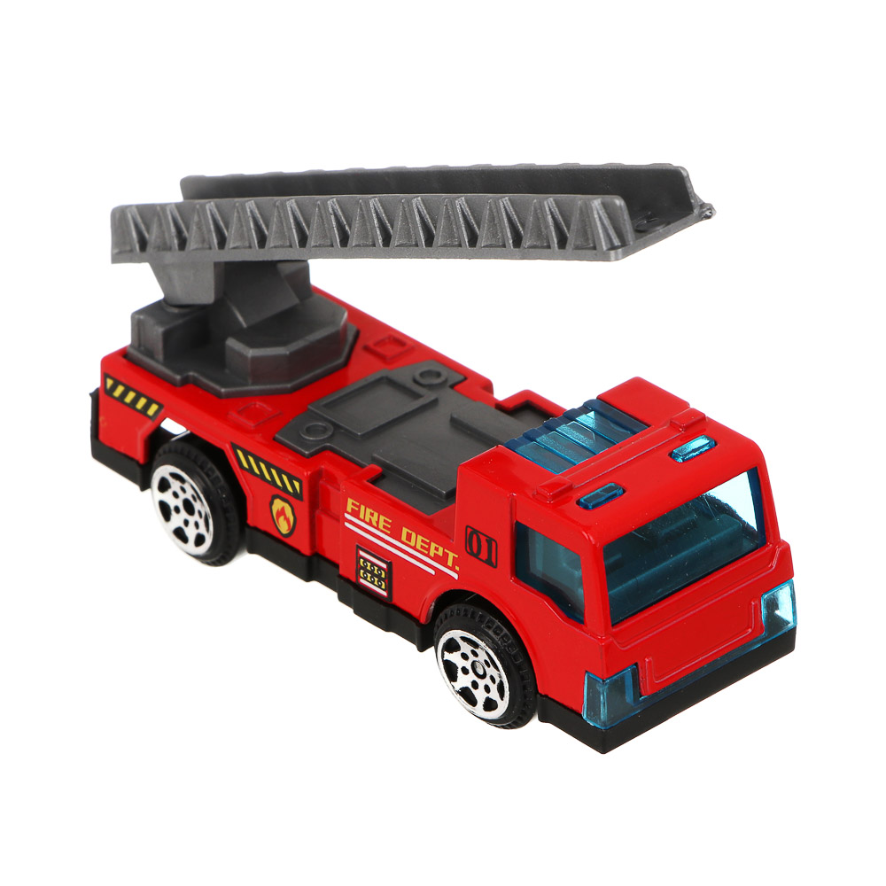 ИГРОЛЕНД Набор из 3-х машин "Пожарная служба", металл, 10,5х5,2х21,5 см, 4 дизайна - #4