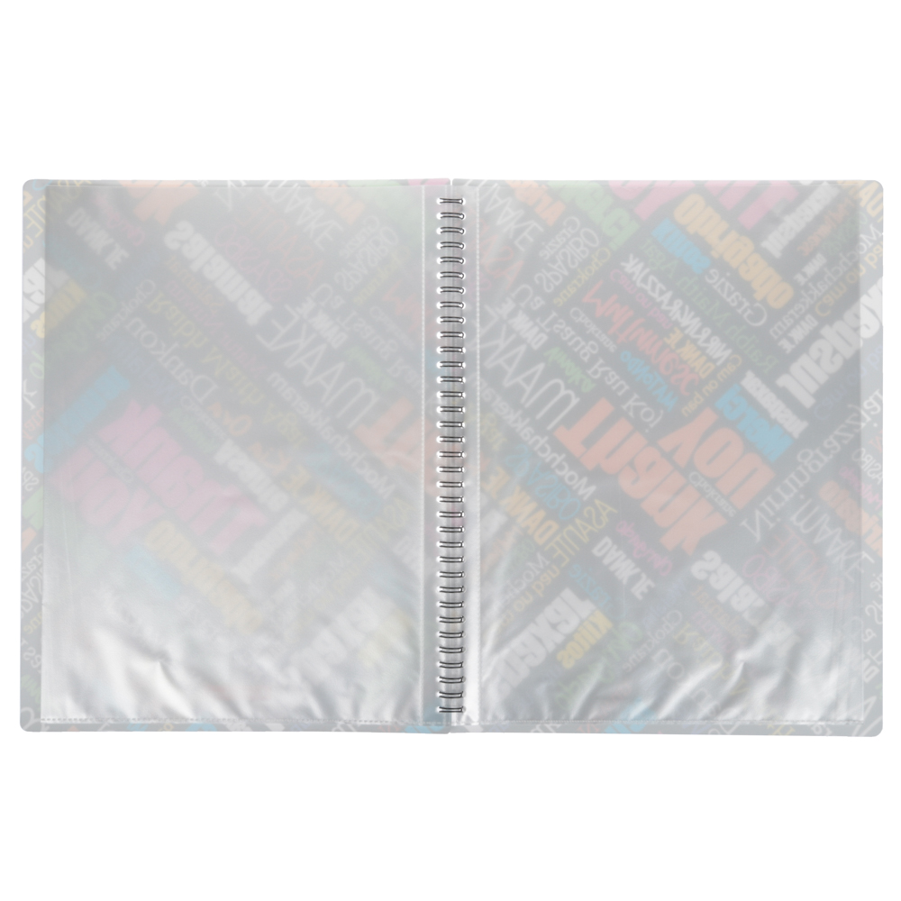 Erich Krause Папка A4 с 20 прозрачными вкладышами, на спирали, пластик с цв.печатью, 47002 - #2