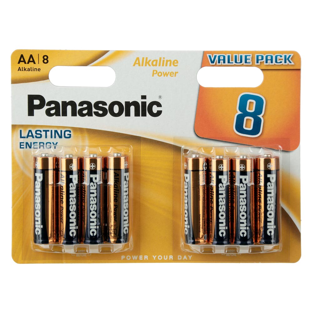 Panasonic Power Батарейки 8шт, тип АA, "Alkaline" щелочная, BL - #1