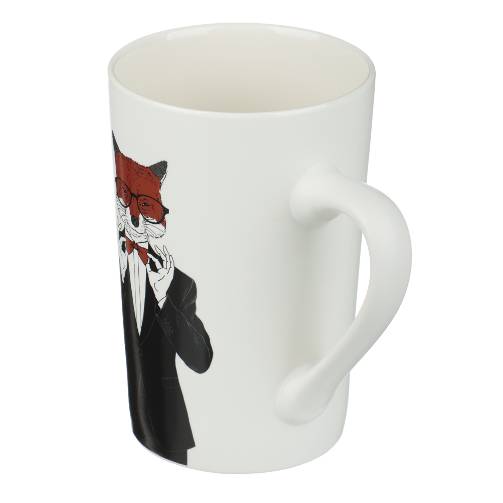 Кружка тм MILLIMI Джентльмены, 380мл, фарфор, 4 дизайна - #3