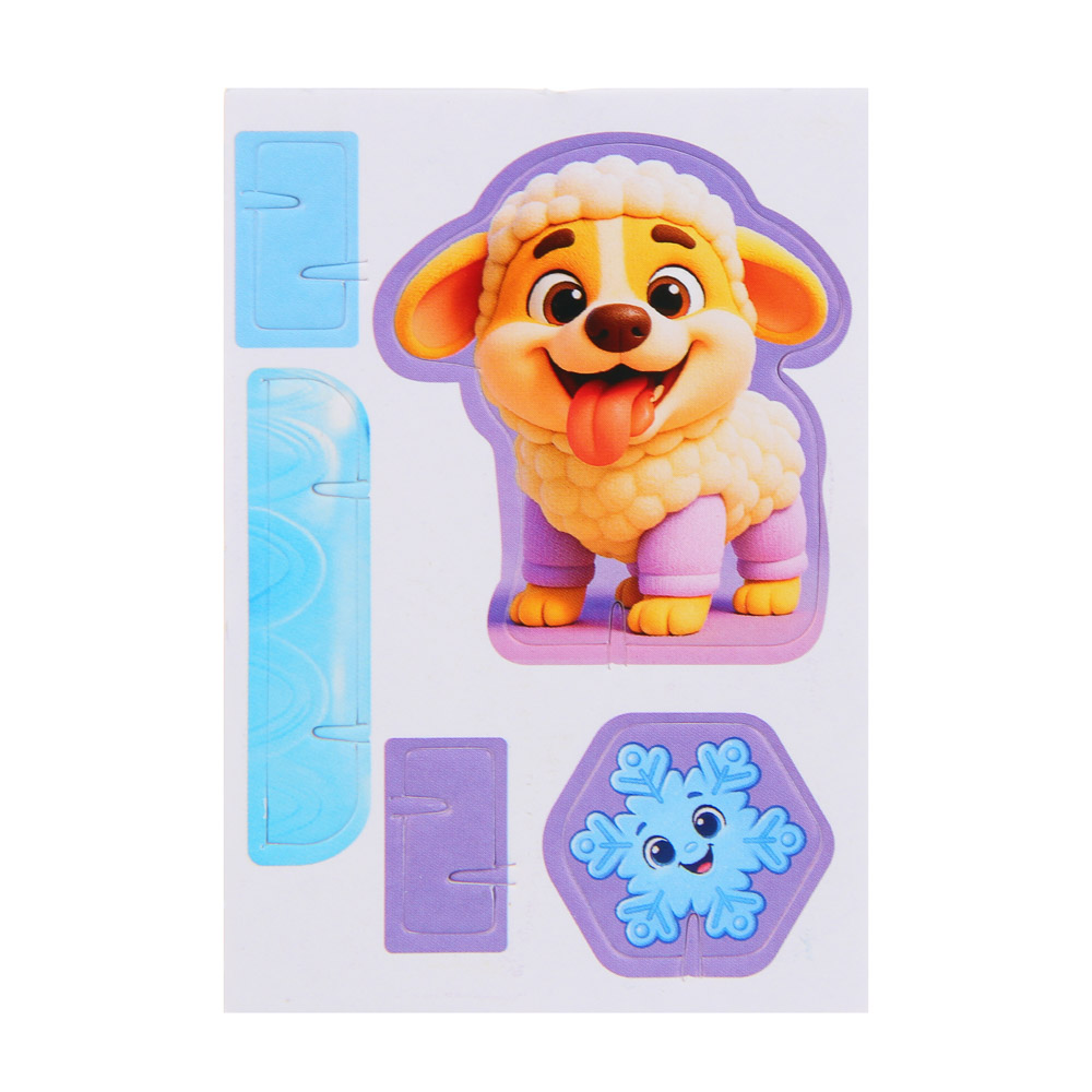 BY 3Д пазл "Зверята", пенокартон, 6х8,4см, 25 дизайнов - #4