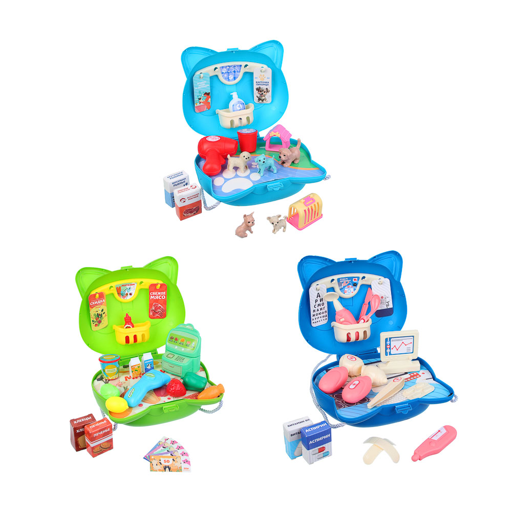 ИГРОЛЕНД Набор игровой профессии мини в сумочке, PP, ABS, картон, 20х10х19 см, 3 вида - #2