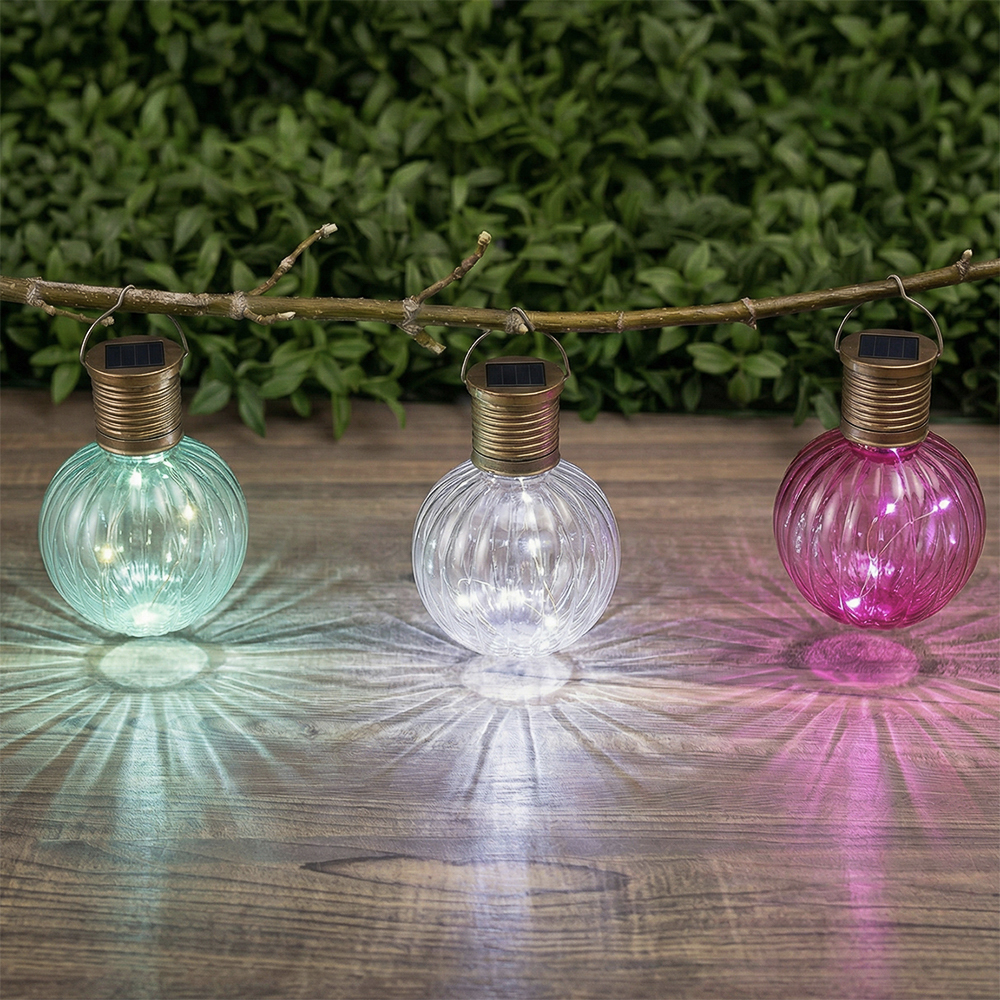 Светильник сад. на солн. батарее тм INBLOOM, 8.5х13.5см, 4LED, шампань, 40mAh Button cell, 1реж., PP - #1