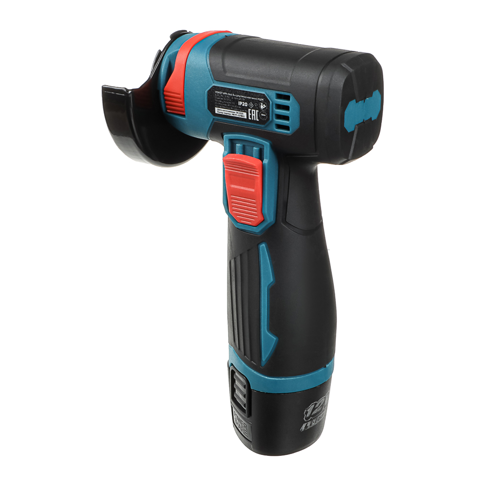 РОКОТ Аккумуляторная мини УШМ 12в, 2акб, пластиковый кейс, зарядное устройство, 7 дисков в компл. - #10