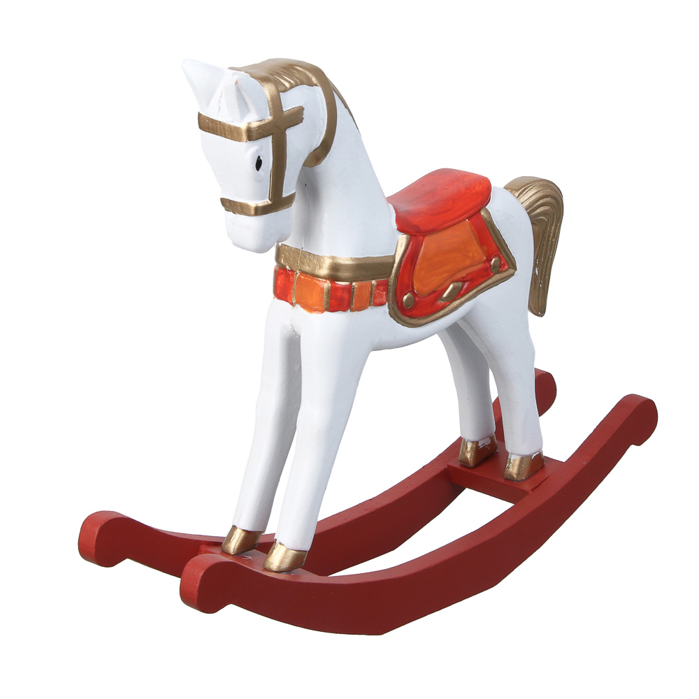 СНОУ БУМ Декоративная фигура "Лошадка-качалка" 22x26,5x6,3см, дерево - #3
