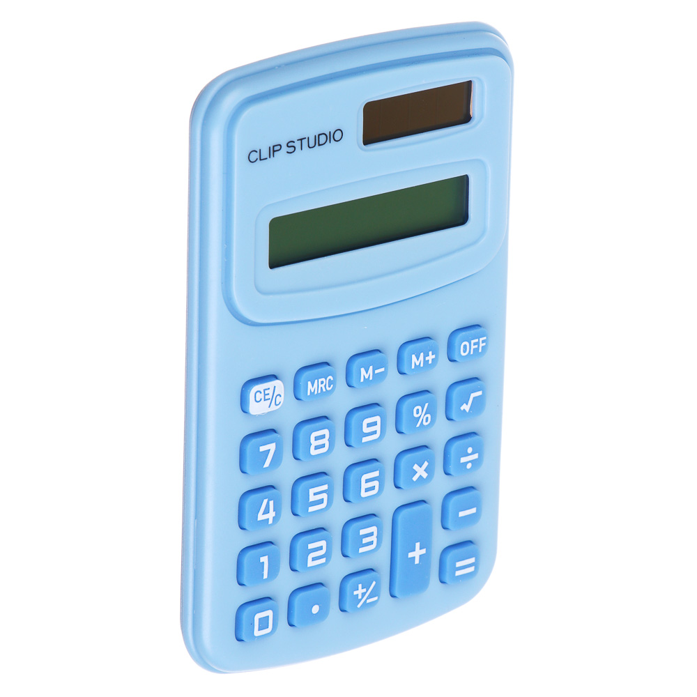 ClipStudio Калькулятор 8-разр. с карманный, 10х6,2х0,9см, пластик, ПВХ коробка, 4 цвета - #6