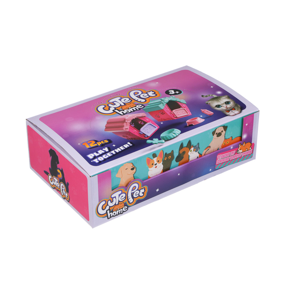 ИГРОЛЕНД Питомец в будке, щенок/медвежонок с акс., 4 пр., PVC, ABS, 6,4х5х7см, 6 видов - #4