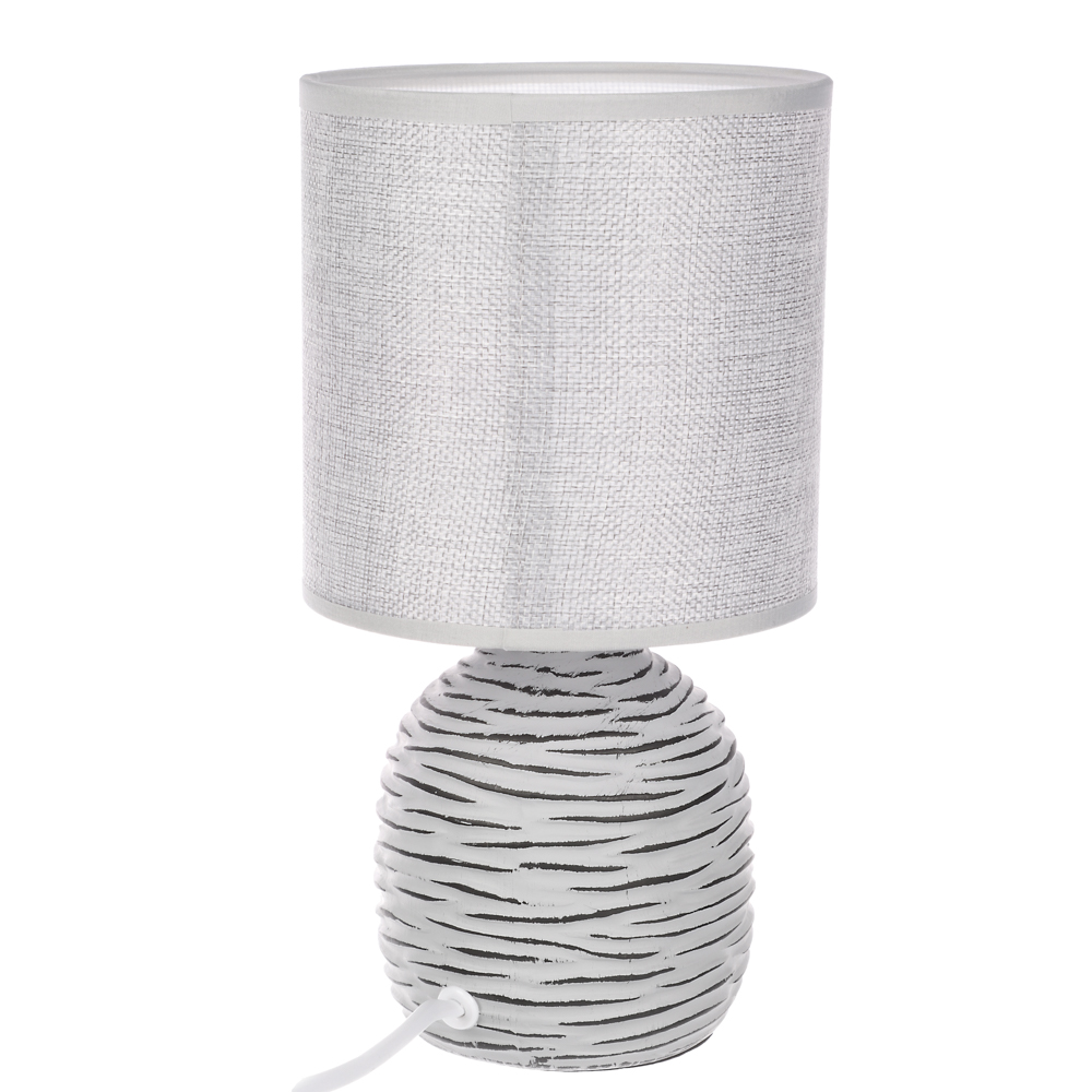 BY Светильник переносной настольный Мадрид, 25 см, Е14, 40 Вт, 230 В, керамика, текстиль, серый - #6