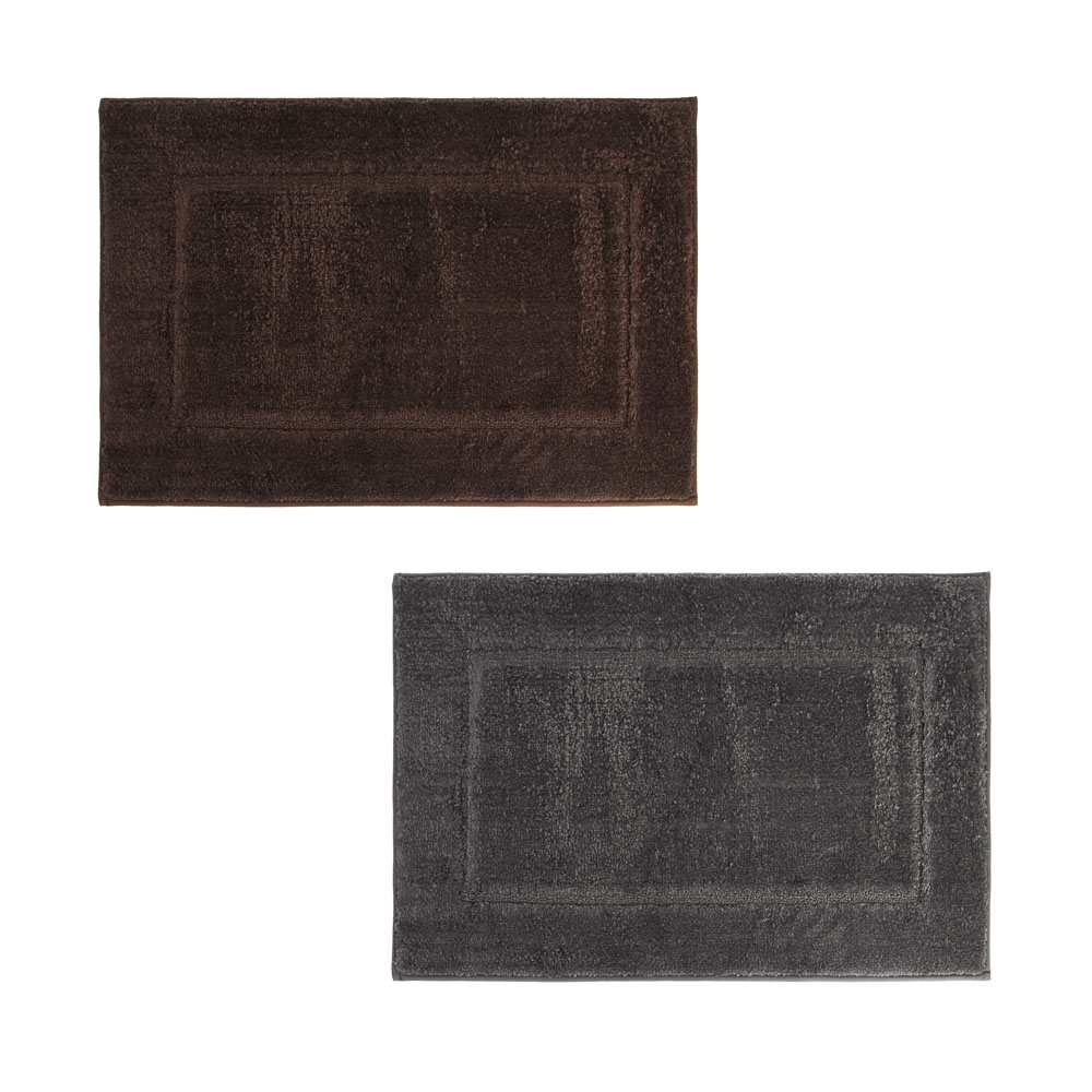Коврик для ванной комнаты тм VETTA Solace, махровый 600г/м² тп-основа , 80х50см, 2 цвета - #1