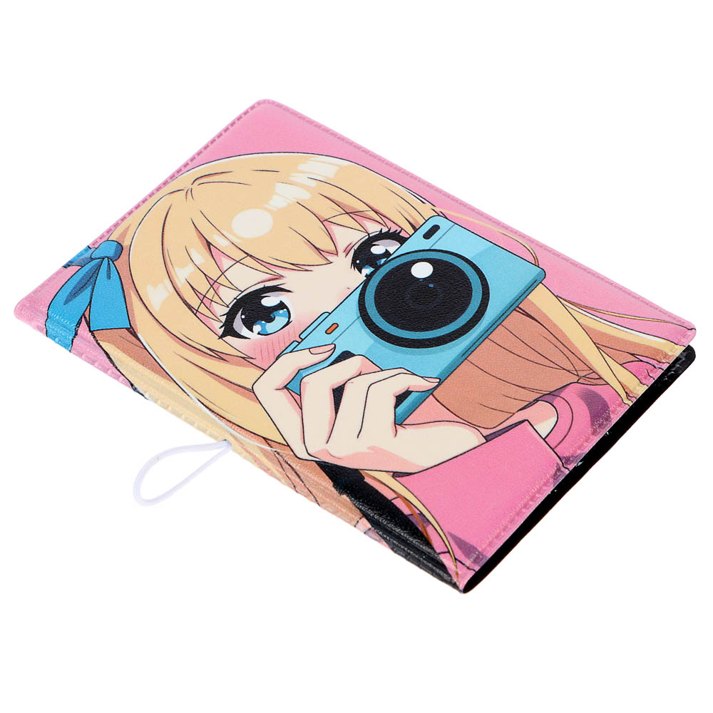 Визитница-картхолдер тм ЮL на 10 карт с удерживающей резинкой, ПВХ, 10,4х7см, 6 дизайнов - #5