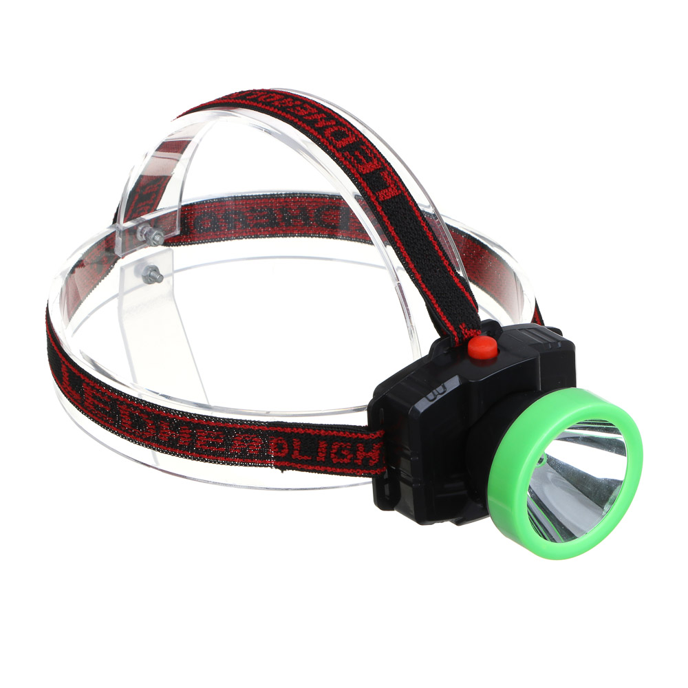 РОКОТ Фонарь налобный, 1 LED, 2 режима, 3хАА, 55х63х70 мм - #1