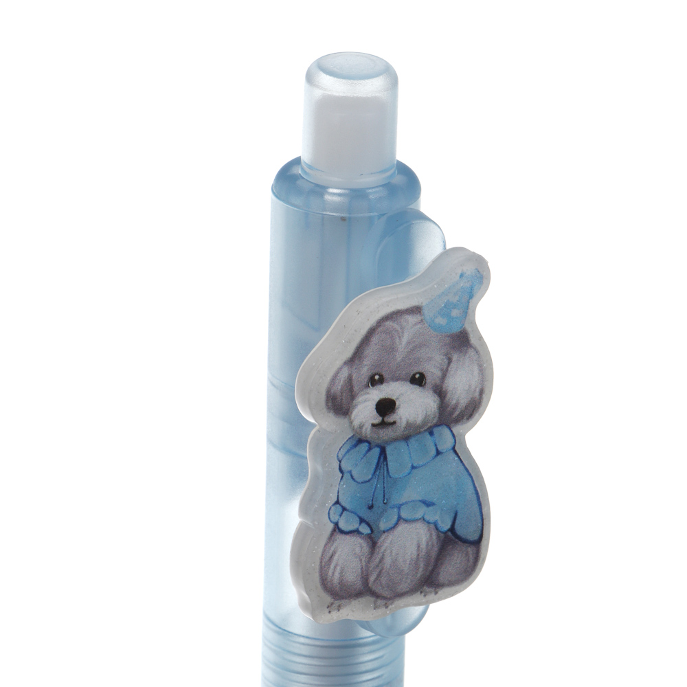 Ручка автоматическая гелевая синяя "Релакс собачки", 3 вида - #7