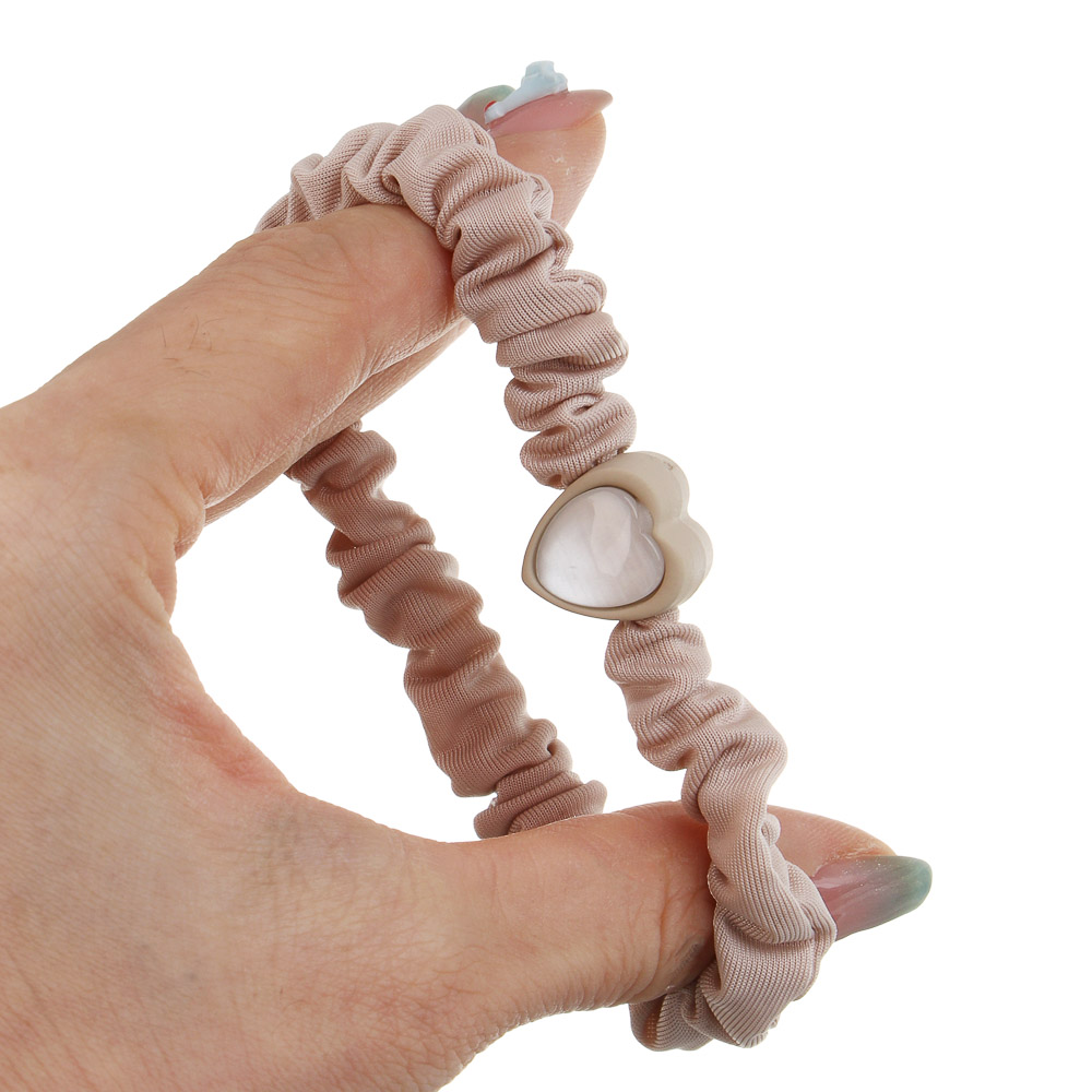 ЮНИLOOK Резинки для волос 5шт, d6см, полиэстер, пластик, ACS25-15 - #4