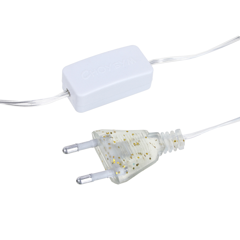 СНОУ БУМ Гирлянда эл. вьюн 4м, 20LED, мульти в диоде/RGRB, перелив, ПВХ прозрачный, 220В - #4