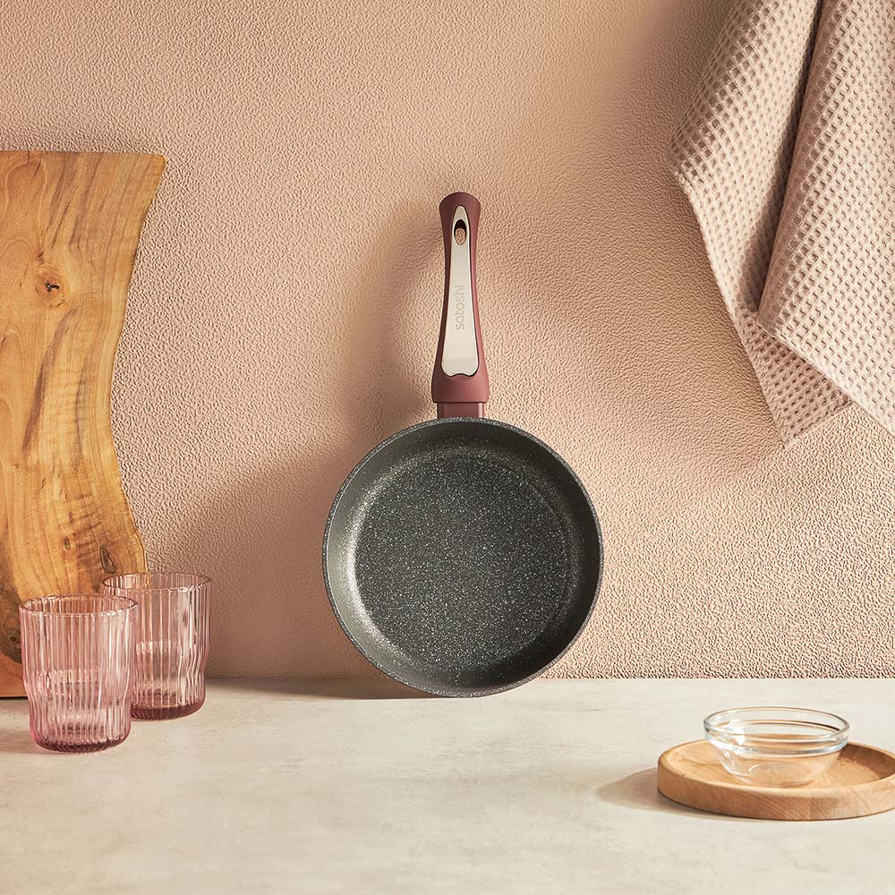 SATOSHI Ла Мери Сковорода литая d=20см, антипригарное покрытие мрамор, индукция - #8