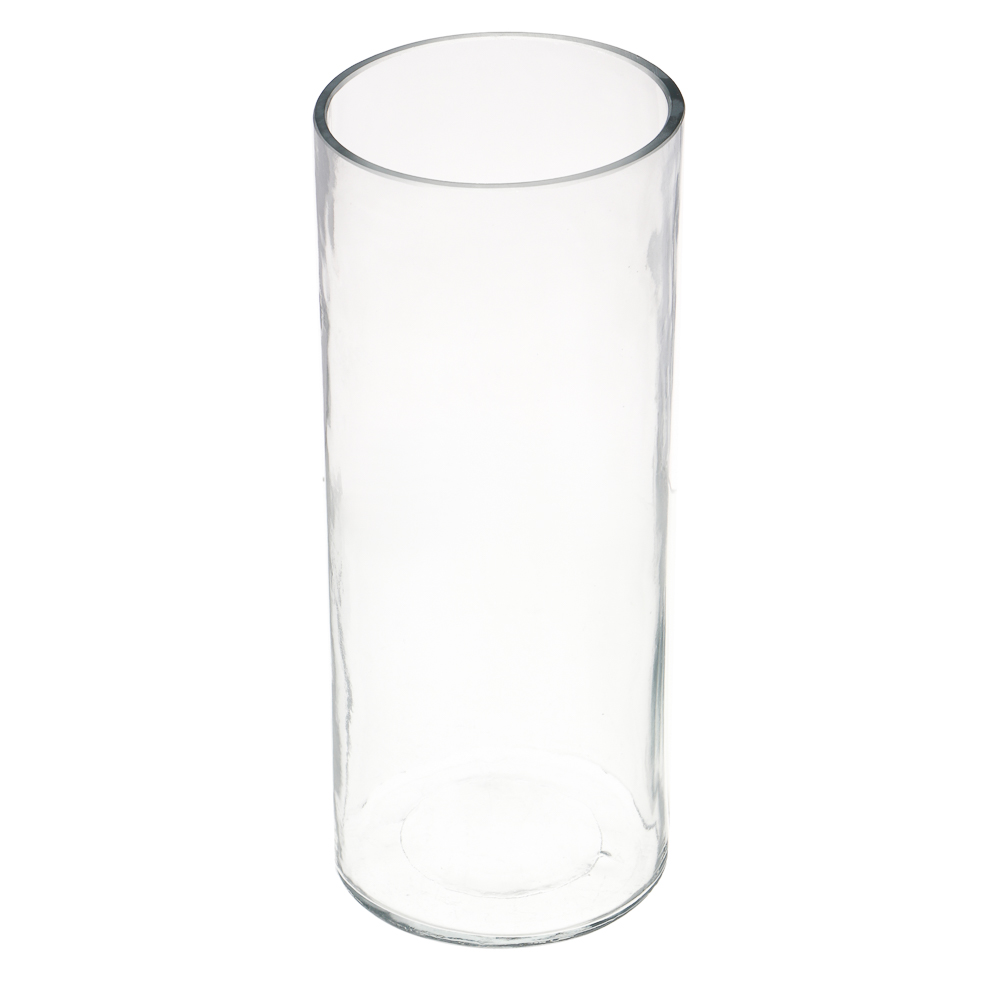 Ваза, 10х24,5 см, стекло, прозрачная, цилиндр - #2