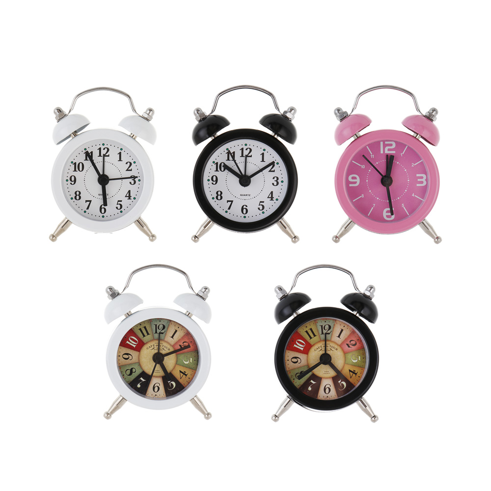 Будильник тм LADECOR CHRONO 5x2,5x7,5 см, пластик, металл, стекло, 1xLR44, 5 видов - #1