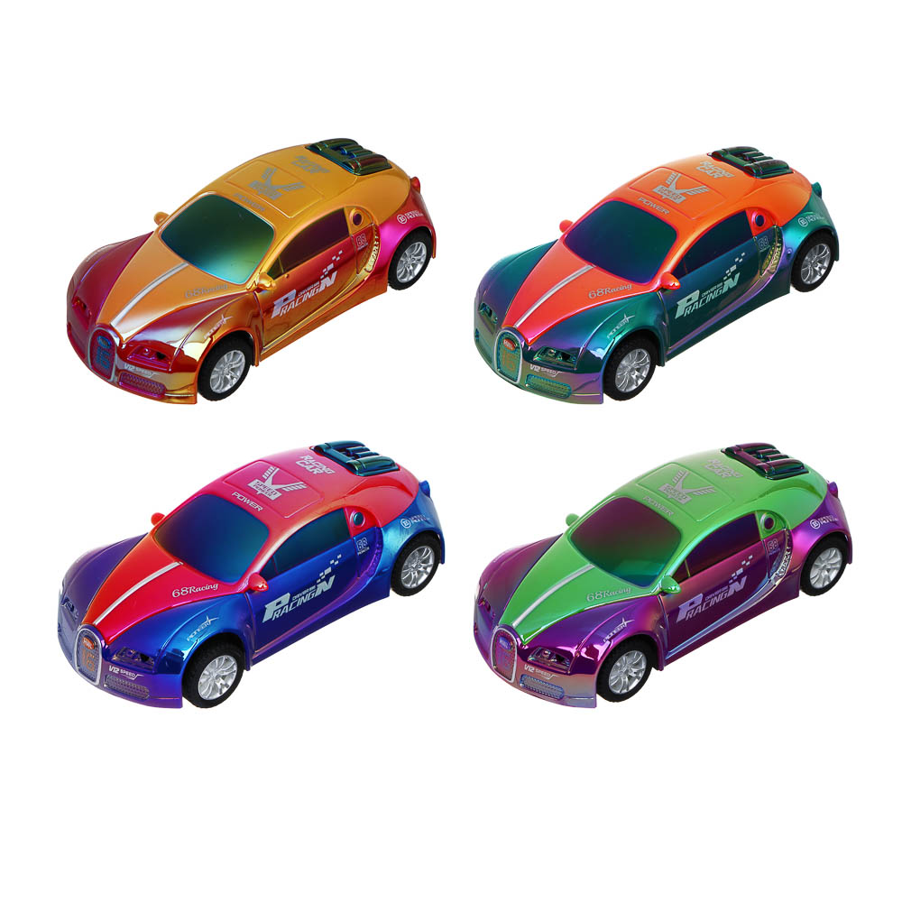 ИГРОЛЕНД Машина "Городской дрифт", инерция, свет, звук, 3хLR41, ABS, 14х6,4х4,4 см, 6 диз - #2