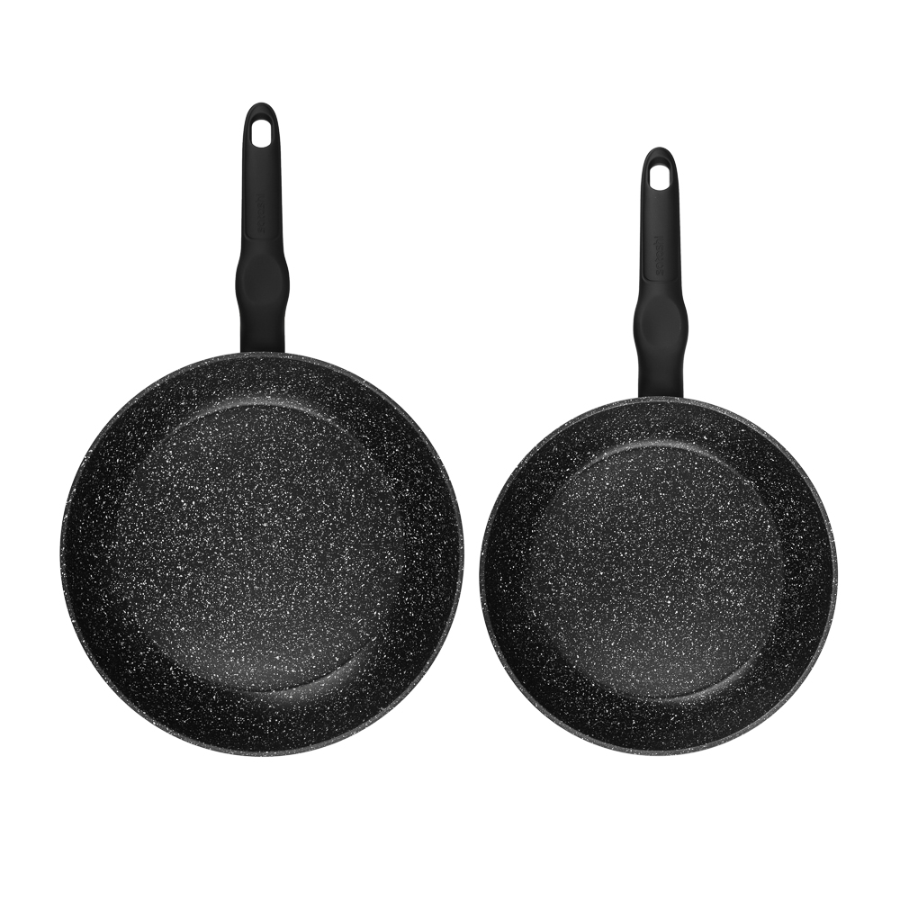 SATOSHI Стоун Наб.пос.10пр, ковш+крышка 1,3л, кастр.+крышки 2,3;3,8;5,7л, сковороды 24,28см, индукц. - #2