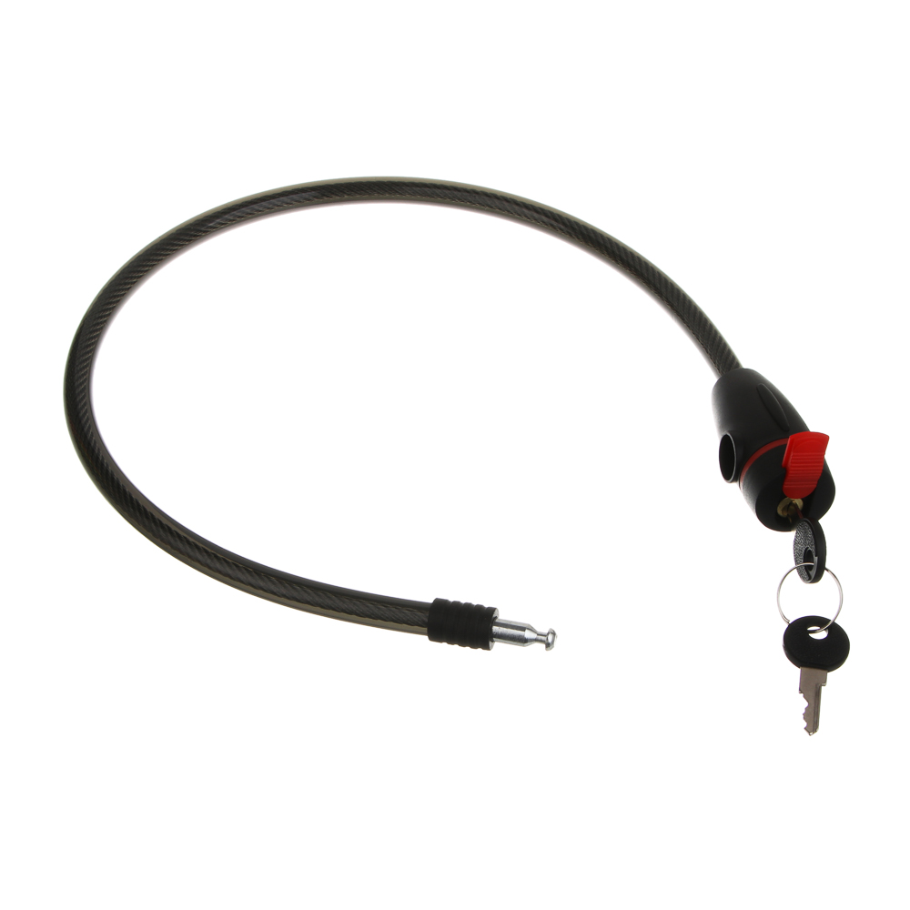 Замок велосипедный тм BY SPORT, противоугонный, тросовый, 680х11,5мм, металл, пластик, 3 цвета - #6